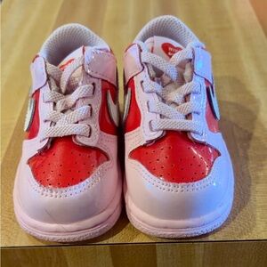 Nike Baby/Toddler Pink and Red Low-Top Sneakers